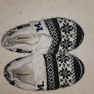 Michigan Wolverines slippers.